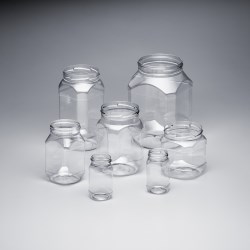 PET Octagonal Jars